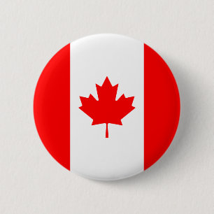 Badge Rond 5 Cm Drapeau du Canada