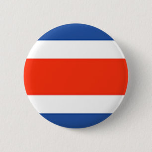 Badge Rond 5 Cm Drapeau du Costa Rica