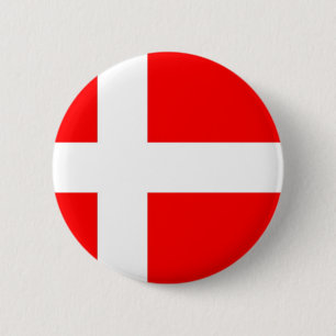 Badge Rond 5 Cm Drapeau du Danemark