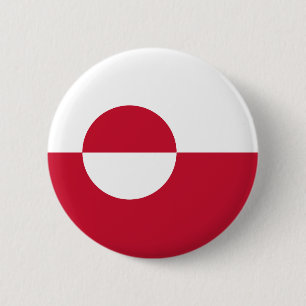 Badge Rond 5 Cm Drapeau du Groenland