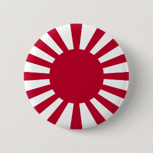 Badge Rond 5 Cm Drapeau du Japon Soleil Levant