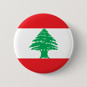 Badge Rond 5 Cm Drapeau du Liban