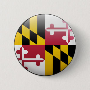 Badge Rond 5 Cm Drapeau du Maryland