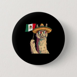Badge Rond 5 Cm Drapeau du Mexique fierté mexicaine racines mexica