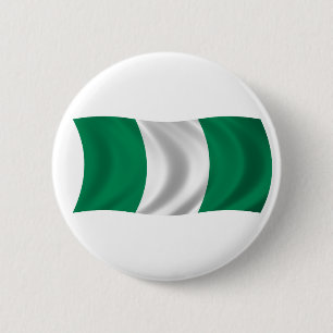 Badge Rond 5 Cm Drapeau du Nigéria