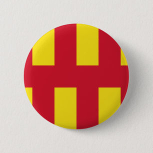 Badge Rond 5 Cm Drapeau du Northumberland