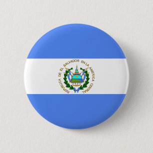 Badge Rond 5 Cm Drapeau du Salvador
