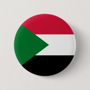 Badge Rond 5 Cm Drapeau du Soudan