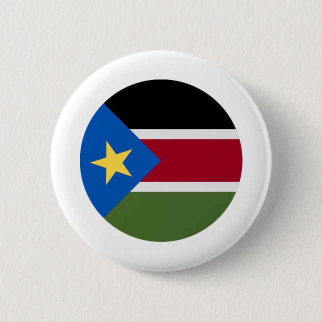 Badge Rond 5 Cm Drapeau du Soudan du Sud (Devant)