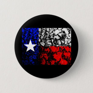 Badge Rond 5 Cm Drapeau du Texas