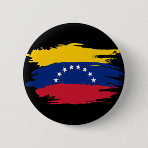 Badge Rond 5 Cm Drapeau du Venezuela