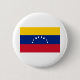 Badge Rond 5 Cm Drapeau du Venezuela