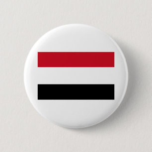 Badge Rond 5 Cm Drapeau du Yémen