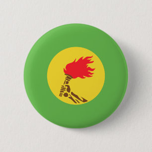 Badge Rond 5 Cm Drapeau du Zaïre, République démocratique du Co