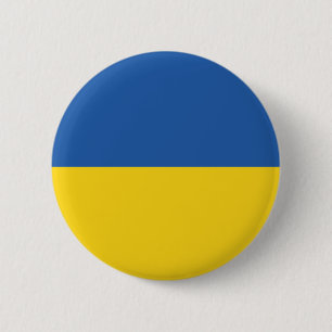 Badge Rond 5 Cm Drapeau d'Ukraine