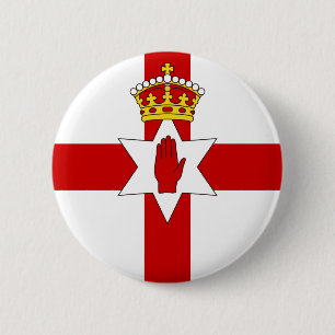 Badge Rond 5 Cm Drapeau d'ulster d'Irlande du Nord