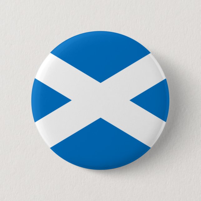 Badge Rond 5 Cm Drapeau écossais (Devant)
