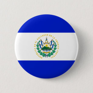 Badge Rond 5 Cm Drapeau El Salvador