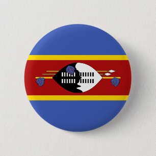 Badge Rond 5 Cm Drapeau Eswatini