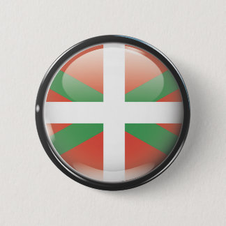 Badge Rond 5 Cm Drapeau et escudo d'Euskadi