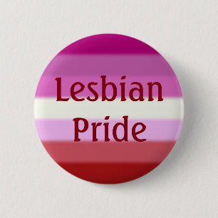 Badge Rond 5 Cm Drapeau Falln Lesbian Pride (Texte)