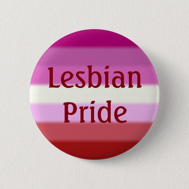 Badge Rond 5 Cm Drapeau Falln Lesbian Pride (Texte) (Devant)
