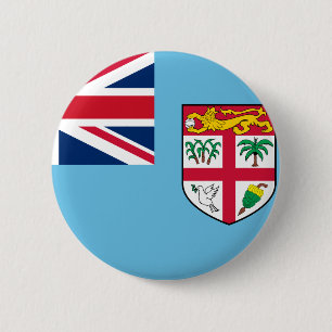 Badge Rond 5 Cm Drapeau Fidji