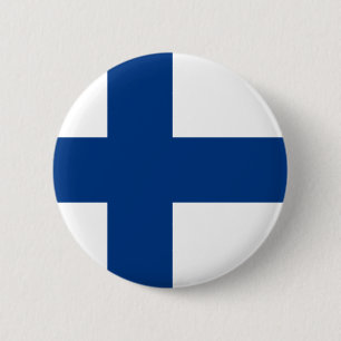 Badge Rond 5 Cm Drapeau finlandais