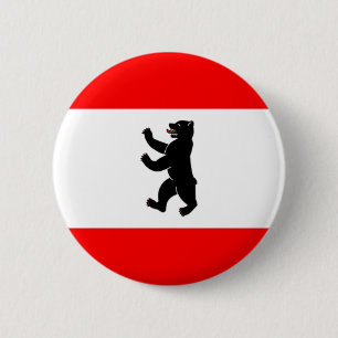 Badge Rond 5 Cm Drapeau Flagge Fahne Berlin Allemagne