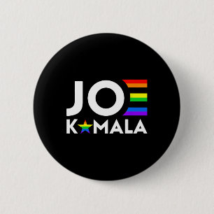 Badge Rond 5 Cm Drapeau Gay pride Kamala Biden Harris 2020 Lgbt De