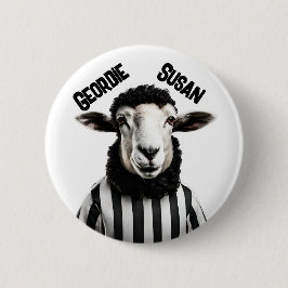 Badge Rond 5 Cm Drapeau Geordie, Newcastle upon Tyne, Howay Pet