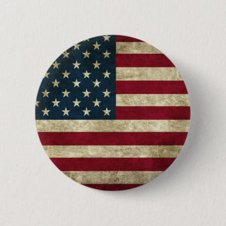 Badge Rond 5 Cm Drapeau grunge des Etats-Unis