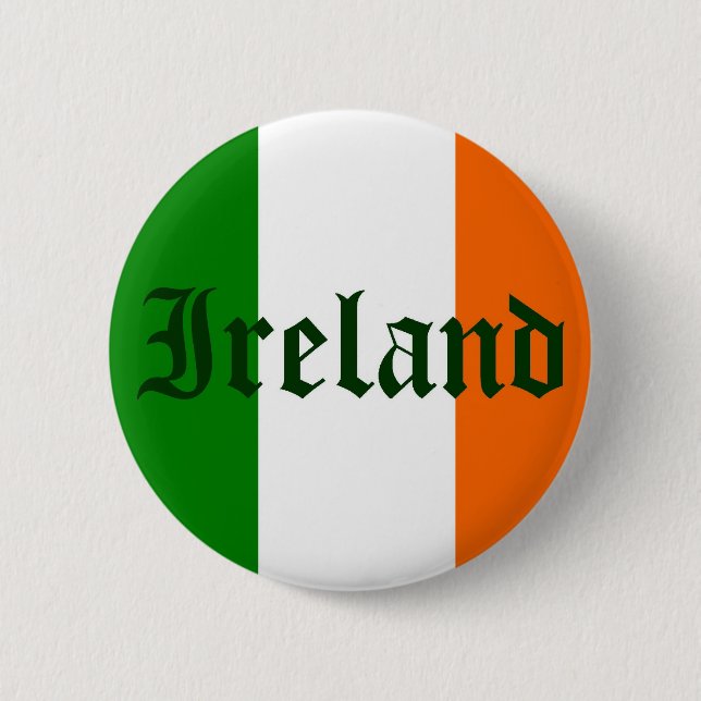 Badge Rond 5 Cm Drapeau irlandais (Devant)