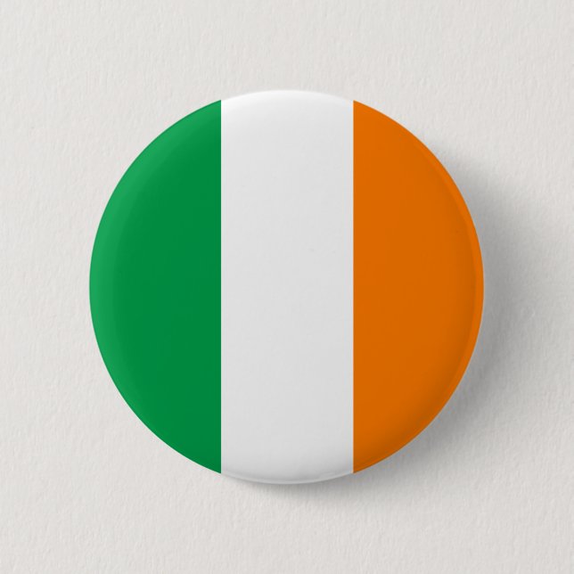 Badge Rond 5 Cm Drapeau irlandais (Devant)