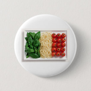 Badge Rond 5 Cm Drapeau italien