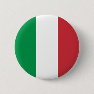 Badge Rond 5 Cm Drapeau italien, drapeau de l'italie, italie
