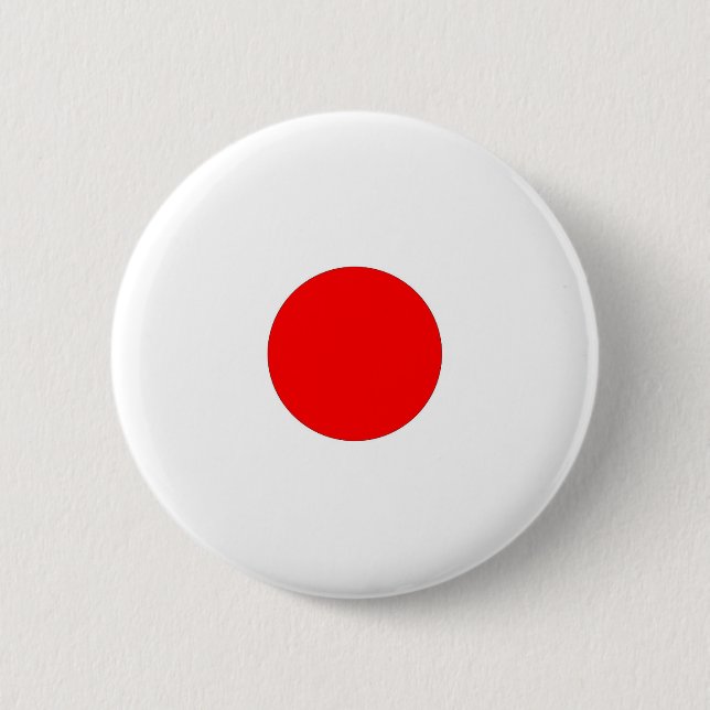 Badge Rond 5 Cm Drapeau Japonais Avec Gros Grunge (Devant)