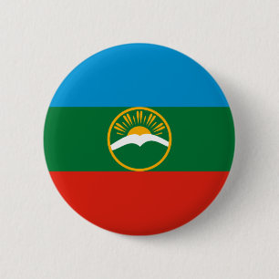 Badge Rond 5 Cm Drapeau Karachay Cherkessia