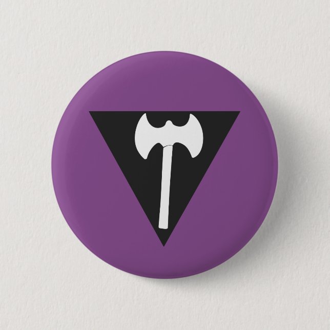 Badge Rond 5 Cm Drapeau lesbien de fierté (v.2) (Devant)