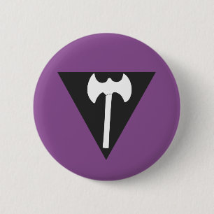 Badge Rond 5 Cm Drapeau lesbien de fierté (v.2)