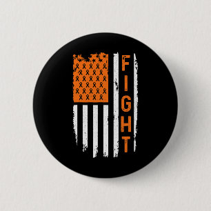Badge Rond 5 Cm Drapeau - Leucémie - Sensibilisation au cancer