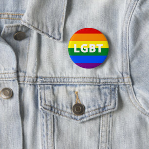 Badge Rond 5 Cm Drapeau LGBT Pride