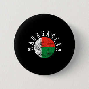 Badge Rond 5 Cm Drapeau malgache de Madagascar