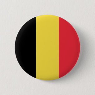 Badge Rond 5 Cm Drapeau national belge