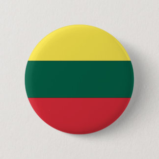 Badge Rond 5 Cm Drapeau national de Lituanie