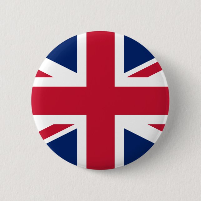 Badge Rond 5 Cm Drapeau national du Bouton du Royaume-Uni (Devant)