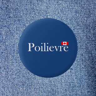 Badge Rond 5 Cm Drapeau officiel canadien Pierre Poilievre