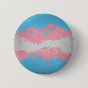 Badge Rond 5 Cm Drapeau ornemental transgenre