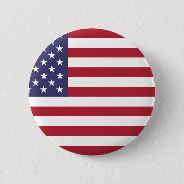 Badge Rond 5 Cm Drapeau patriotique américain (Devant)