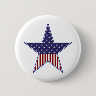 Badge Rond 5 Cm Drapeau patriotique américain